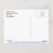 Sneeuw in de Herfst Briefkaart (Achterkant)