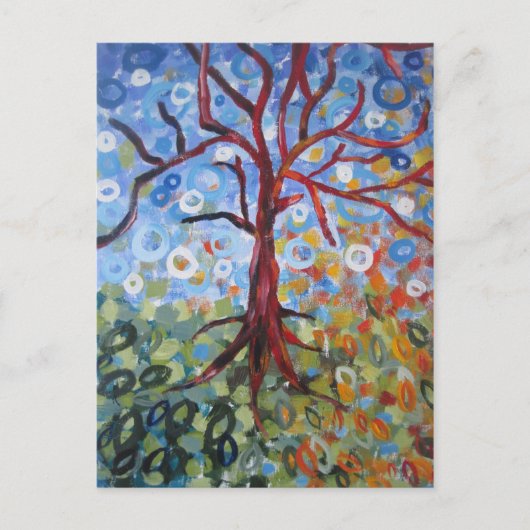 Sneeuw in de Herfst Briefkaart (Voorkant)