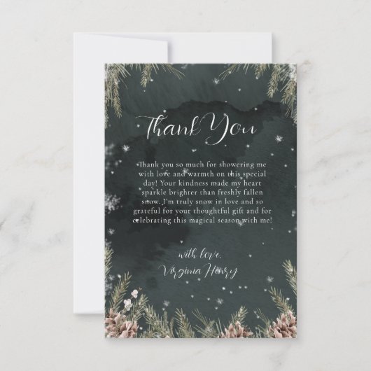 Sneeuw in de Lente Bedankkaart (Voorkant)