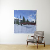 Sneeuw in de Simpson Trailhead Kootenay Wandkleed (In situ)