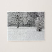 Sneeuw in het park legpuzzel (Horizontaal)
