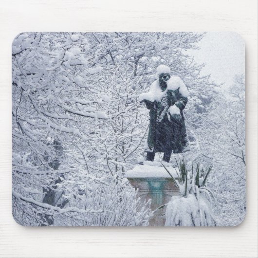 Sneeuw in het park muismat (Voorkant)
