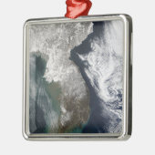 Sneeuw in Korea Metalen Ornament (Links)