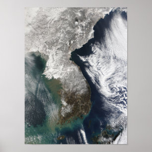 Sneeuw in Korea Poster