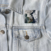 Sneeuw in Korea Vierkante Button 5,1 Cm (In situ)