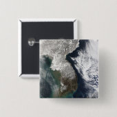 Sneeuw in Korea Vierkante Button 5,1 Cm (Voorkant /achterkant)