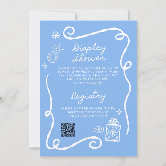 Sneeuw in liefde in één Vrijgezellenfeest Kaart (Achterkant)