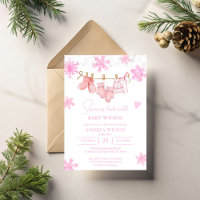 Sneeuw in liefde sneeuwvlokken winter baby shower