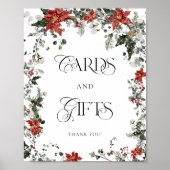 Sneeuw in Liefde Winter Bloemen Kaarten en Geschen Poster (Voorkant)