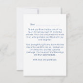 Sneeuw in liefde winter bruidsdouche sjabloon (Achterkant)