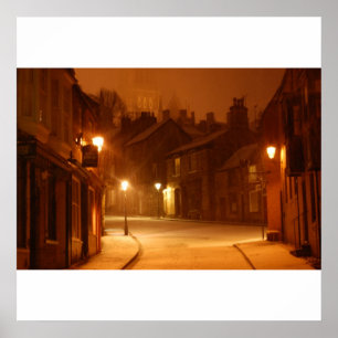 Sneeuw in Lincoln Print