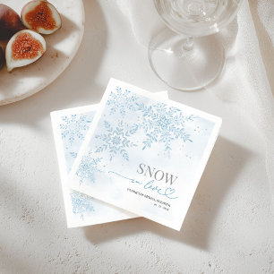 Sneeuw in Love Winter Sneeuwvlok Bruidsdouche  Servet