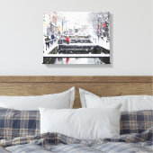 Sneeuw in Midsomer Norton Canvas Afdruk (Insitu (Slaapkamer))