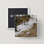 Sneeuw in Syrië Vierkante Button 5,1 Cm (Voorkant /achterkant)