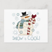 Sneeuw is Cool Holiday Tshirts en Gifts Feestdagenkaart (Voorkant)