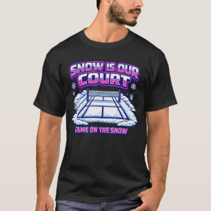 Sneeuw Is Ons Volleybal Winterterrein T-shirt