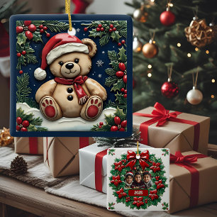 Sneeuw Kerstbeer Aanpasbaar Keramisch Ornament