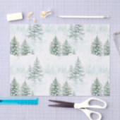 Sneeuw Kerstbomen Winter Tissuepapier (Craft)