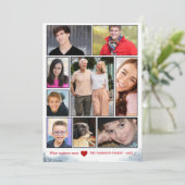 Sneeuw Kerstkaart Vakantiefoto (Staand voorkant)