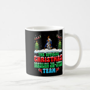 Sneeuw Kerstmis Braziliaans jiu-jitsu Vechtkunsten Koffiemok