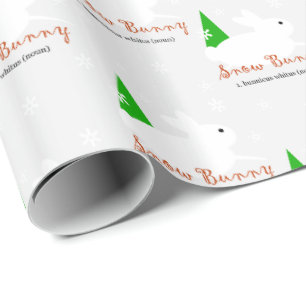 Sneeuw Konijn Kerst Inpakpapier