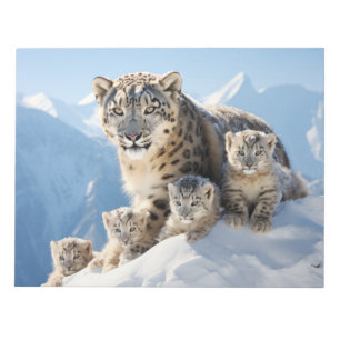 Sneeuw Leopard Dier Wild Beauty Freedom Wilderness Notitieblok