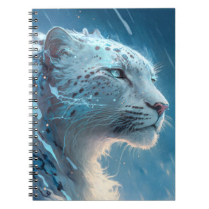 Sneeuw Leopard Dierenportret Schilderij Wildlife A Notitieboek