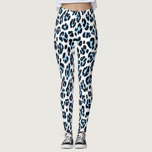 Sneeuw Leopard Elegance Leggings (Voorkant)
