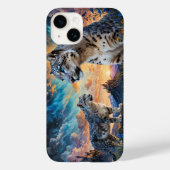 Sneeuw Leopard Kasteel Zonsopgang reflectie Case-Mate iPhone Case (Achterkant)