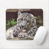 SNEEUW LEOPARD Mousepad Muismat (Met muis)