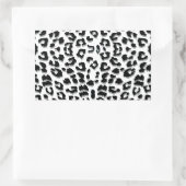Sneeuw Leopard Print Aangepast Rechthoekige Sticker (Tas)