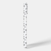 Sneeuw Leopard Print Monogrammed Modern Case-Mate iPhone Case (Achterkant / Rechts)