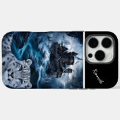 Sneeuw Leopard's Winter Castle Case-Mate iPhone Case (Achterkant (horizontaal))