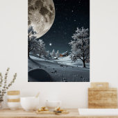 SNEEUW MAAN POSTER (Keuken)