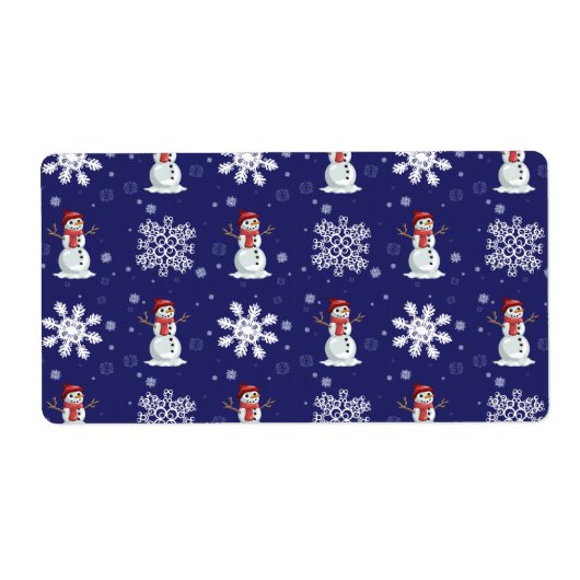 Sneeuw Man Etiket (Voorkant)