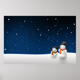 Sneeuw Man Sneeuwkind Poster