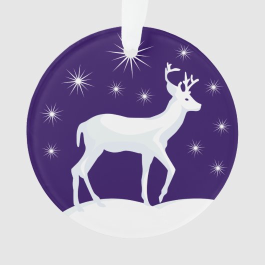 Sneeuw Night Star Sky Ornament (voorkant)