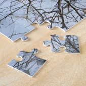 Sneeuw op boom Winter Art Natuur Puzzel (Zijkant)