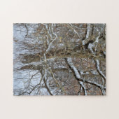 Sneeuw op boom Winter Art Natuur Puzzel (Horizontaal)