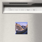 Sneeuw op de Grote Muur van China Magneet (Insitu (Vaatwasser))