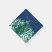 Sneeuw op dennen servet (Hoek)