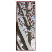 Sneeuw op een Japanse Maple — Wijn Cadeautas (Achterkant)