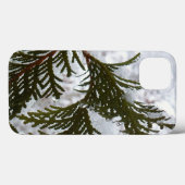 Sneeuw op Evergreen Branches Case-Mate iPhone Case (Achterkant (horizontaal))