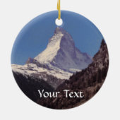 Sneeuw op Matterhorn Mountain Hanging Ornament (Achterkant)