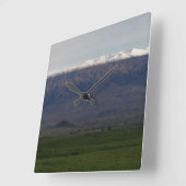 Sneeuw op Mauna Kea Vierkante Klok (Hoek)