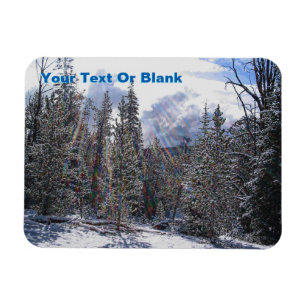 Sneeuw op snelle bliksem magneet