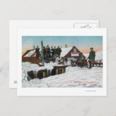 Sneeuw over het huis TopsNome, AK Briefkaart (Voorkant / Achterkant)