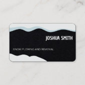 Sneeuw ploegen en verwijderen visitekaartje (Voorkant)