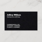 Sneeuw ploegen Premium Visitekaartje (Achterkant)