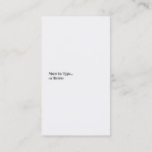 Sneeuw ploegen Visitekaartje (Achterkant)